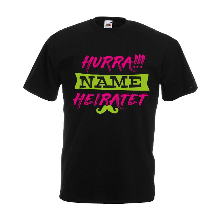 JGA Shirt - Hurra "Name" heiratet – Bild 3