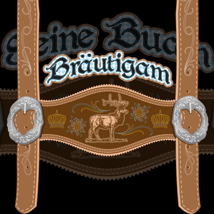 JGA Shirt - Lederhosn Bräutigam & Seine Buam – Bild 2