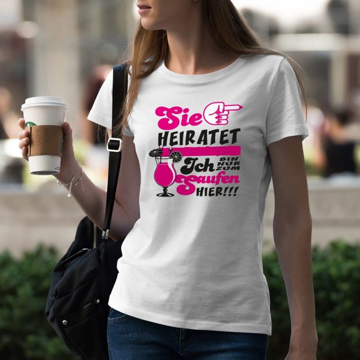 JGA Shirt - Zum Saufen hier – Bild 2