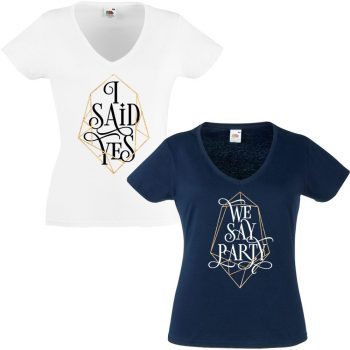 JGA Shirt - I said yes- We say Party Diamond