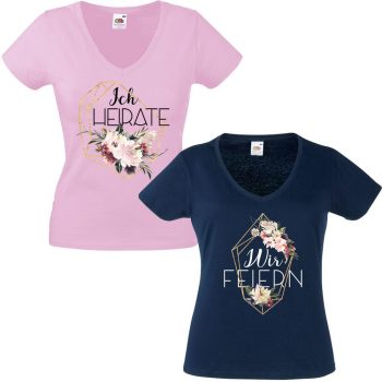 JGA Shirt - Ich heirate - Wir feiern Diamond