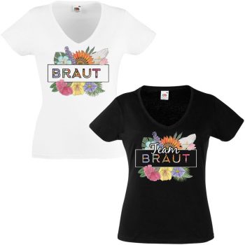 JGA Shirt - Braut - Team Braut Bouquet