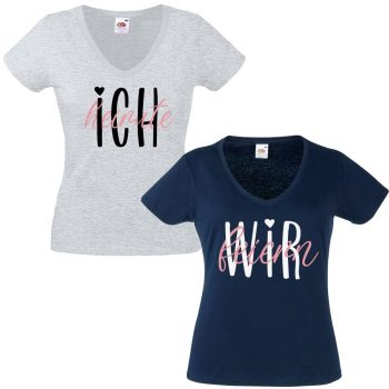 JGA Shirt - Ich heirate - Wir feiern Mixed