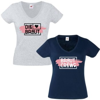 JGA Shirt - Die Braut - Braut Crew (Box)