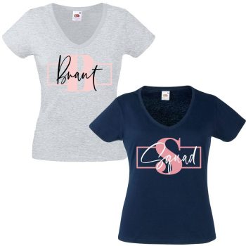 JGA Shirt - Braut - Squad - Big Initial