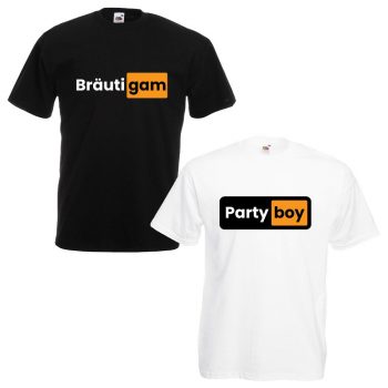 JGA Shirt - Bräutigam Partyboy Hub