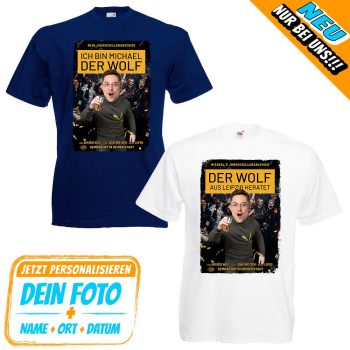 JGA Foto-Shirt - Der Wolf heiratet