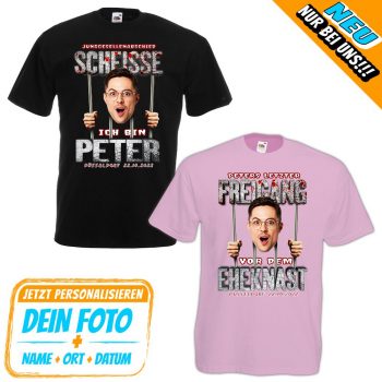 JGA Foto-Shirt - Letzter Freigang vor dem Eheknast