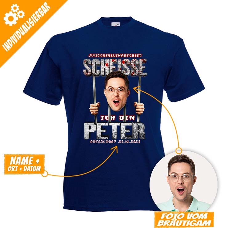 JGA Foto-Shirt - Letzter Freigang vor dem Eheknast – Bild 2