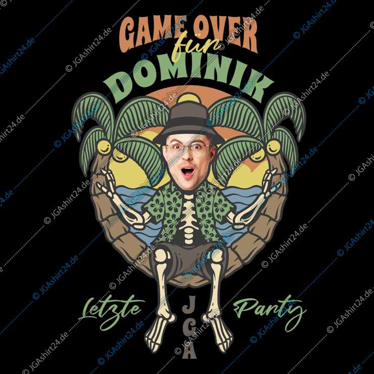 JGA Foto-Shirt - Game Over – Bild 3