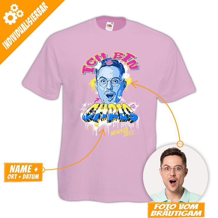 JGA Foto-Shirt - Graffiti – Bild 2