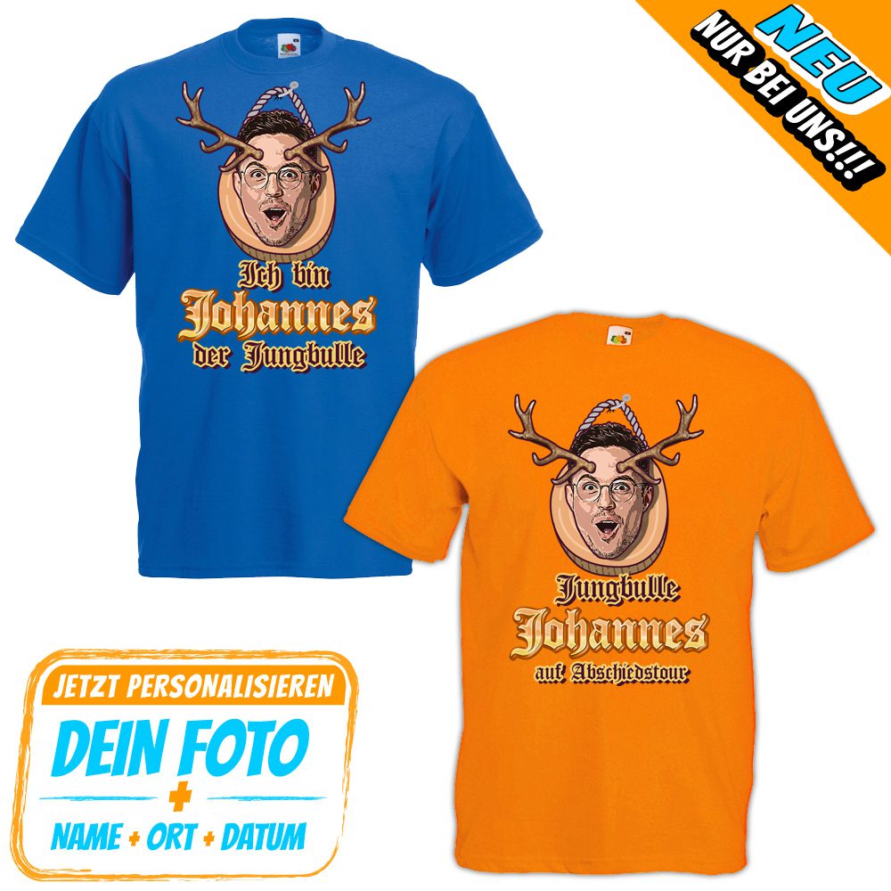 JGA Foto-Shirt - Jungbulle