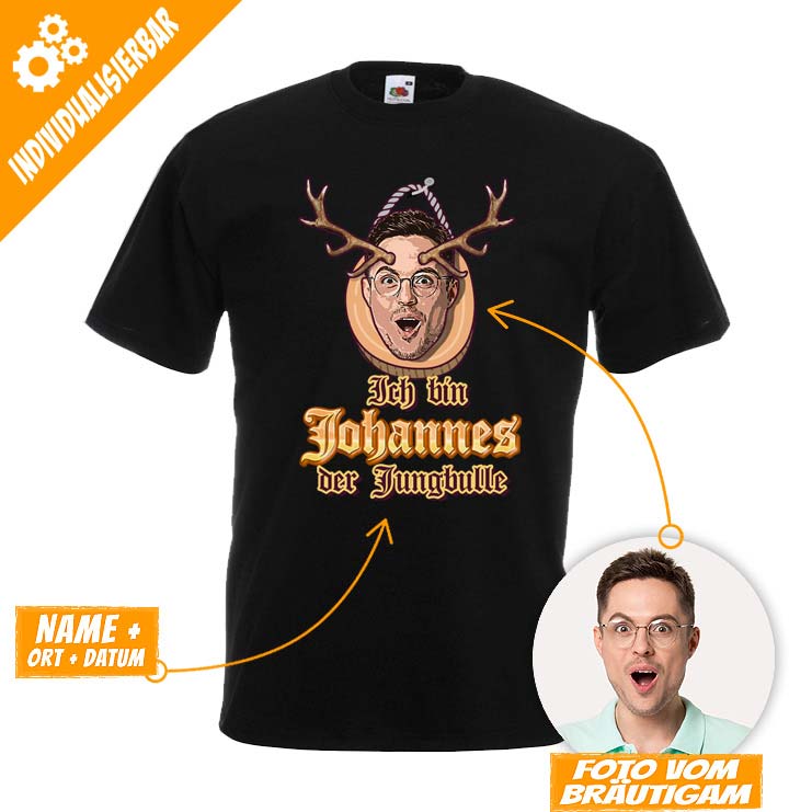 JGA Foto-Shirt - Jungbulle – Bild 2