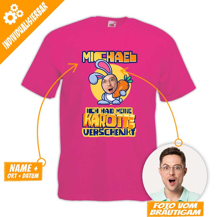 JGA Foto-Shirt - Karotte – Bild 2