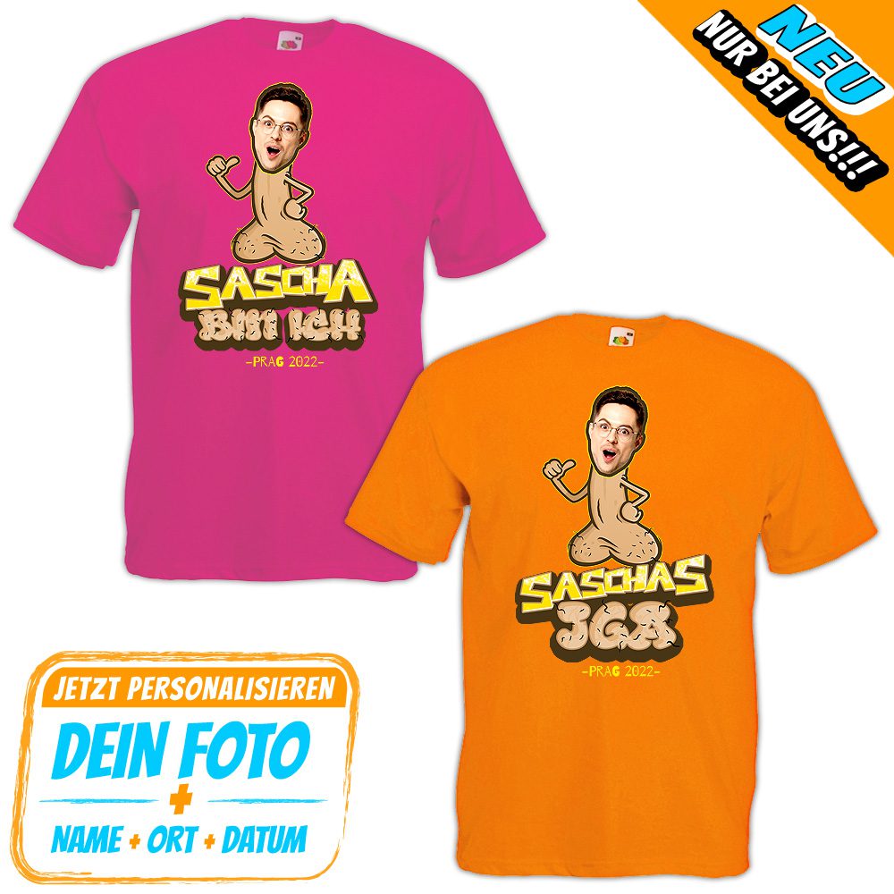 JGA Foto-Shirt - Pimmelkopf