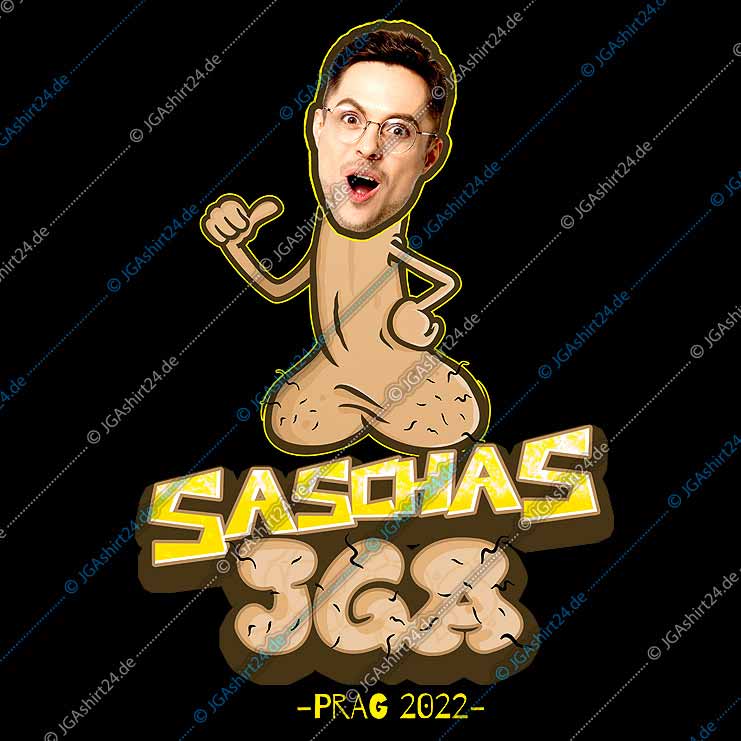 JGA Foto-Shirt - Pimmelkopf – Bild 3