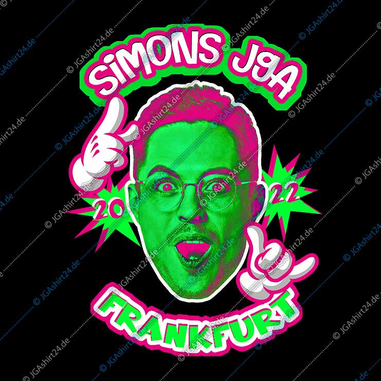 JGA Foto-Shirt - Neon – Bild 3