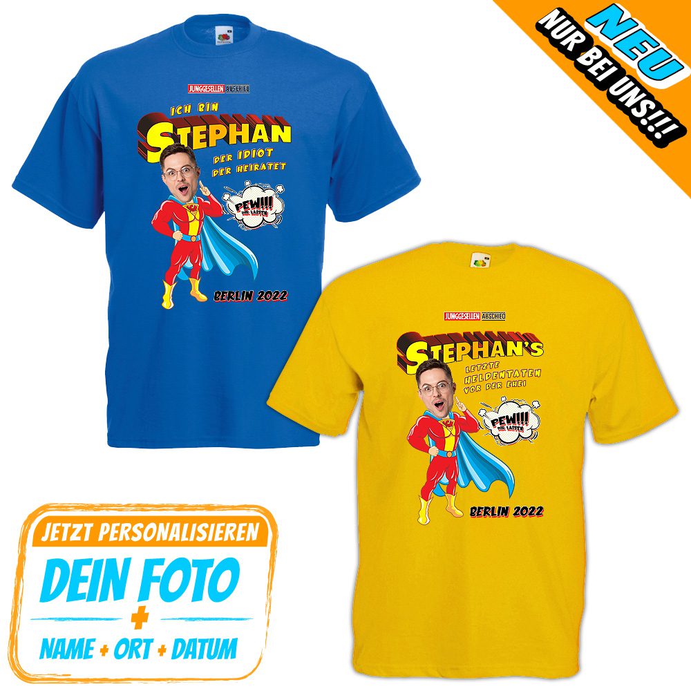 JGA Foto-Shirt - Superheld