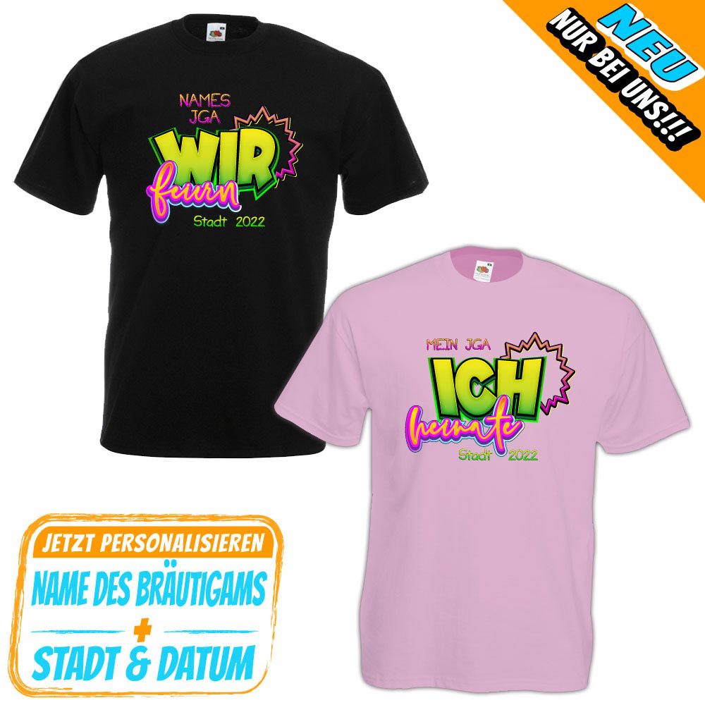 JGA personalisiert - Ich heirate - Wir feiern