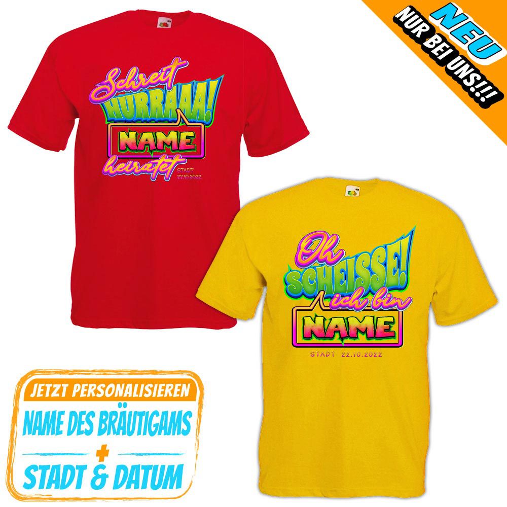 JGA personalisiert - Oh Scheiße ich bin Name