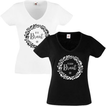 JGA Shirt - Braut Kranz