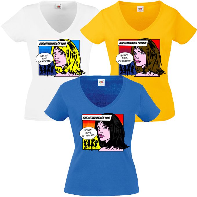 JGA Shirt - Sorry Boys ich heirate Comic