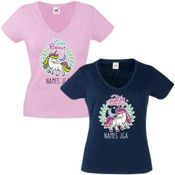 JGA Shirt - Braut / Team Einhorn