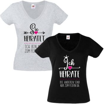 JGA Shirt - Ich heirate- die anderen feiern