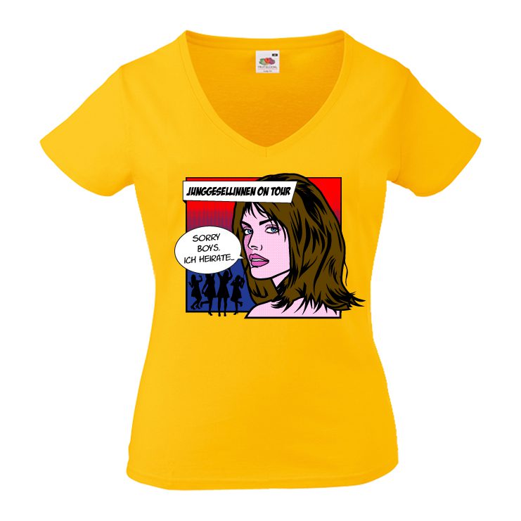 JGA Shirt - Sorry Boys ich heirate Comic – Bild 4