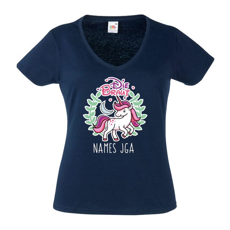 JGA Shirt - Braut / Team Einhorn – Bild 2