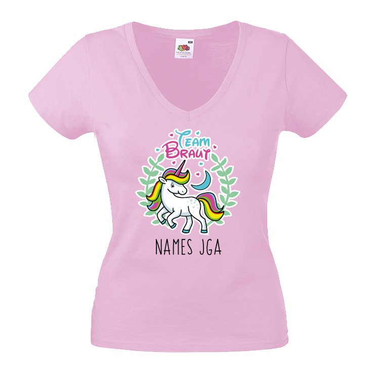 JGA Shirt - Braut / Team Einhorn – Bild 3